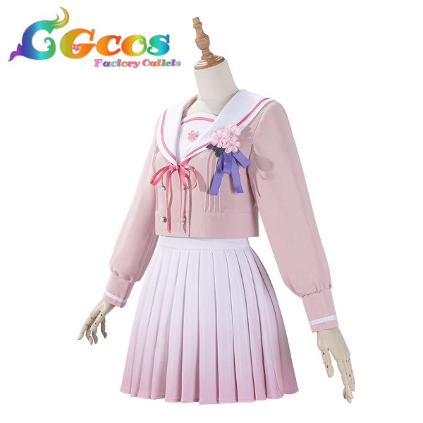 画像10: 学園アイドルマスター 桜フォトグラフ セーラー服 姫崎莉波 有村麻央 藤田ことね 葛城リーリヤ 月村手毬 篠澤広 十王星南 倉本千奈 コスプレ衣装 (10)