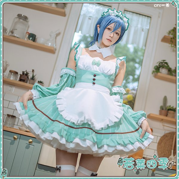 画像6: 「一部在庫あり」ラブライブ！　AiScReam　愛♡スクリ〜ム！　若菜四季　コスプレ衣装 (6)