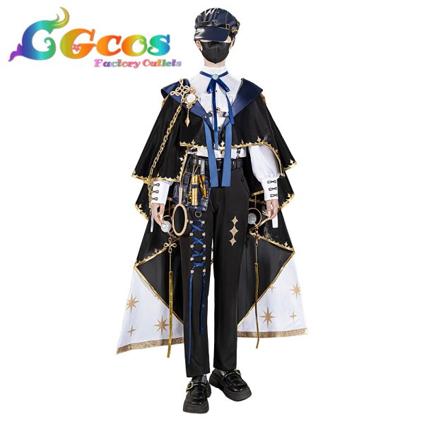 画像1: バーチャル YouTuber Vtuber　星導ショウ　鑑定士のお洋服　新衣装　コスプレ衣装 (1)
