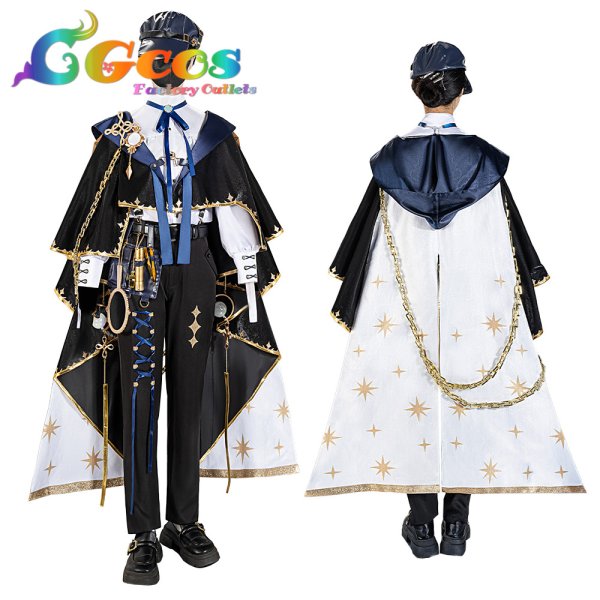 画像4: 一部在庫 バーチャル YouTuber Vtuber 星導ショウ 鑑定士のお洋服 新衣装 コスプレ衣装 (4)