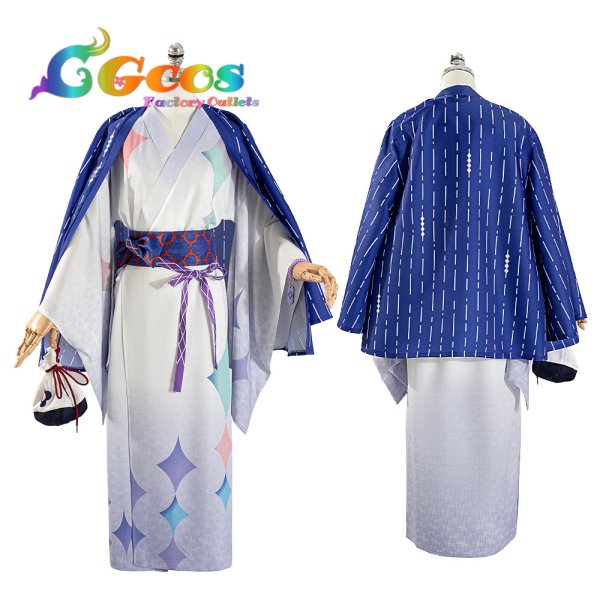 画像5: 一部在庫　バーチャル YouTuber Vtuber　極楽湯　和服　星導ショウ　叢雲カゲツ　小柳ロウ　伊波ライ　コスプレ衣装 (5)