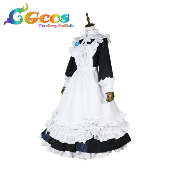 画像2: バーチャルYouTuber　Vtuber　リゼ・ヘルエスタ　メイド衣装　コスプレ衣装 (2)