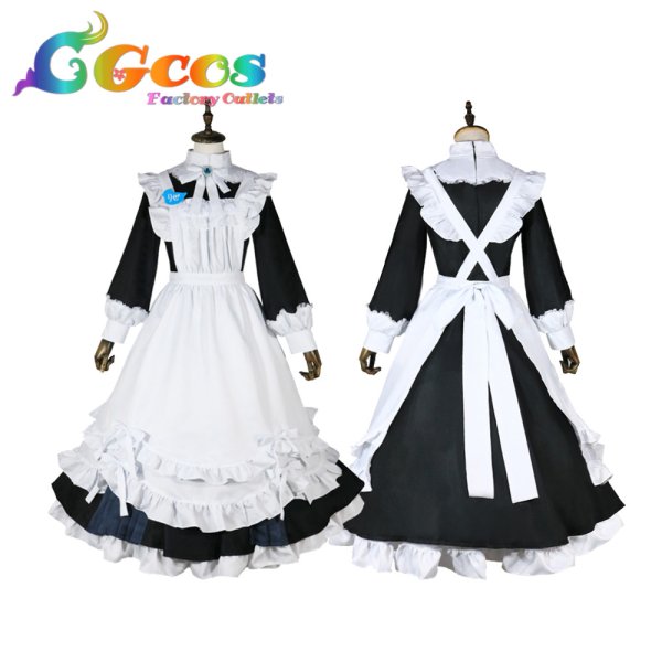 画像5: バーチャルYouTuber　Vtuber　リゼ・ヘルエスタ　メイド衣装　コスプレ衣装 (5)