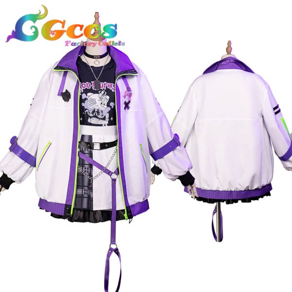 画像4: バーチャルYouTuber VTuber 紫咲シオン 新衣装 コスプレ衣装 (4)