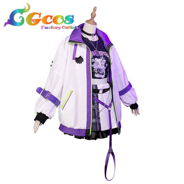 画像2: バーチャルYouTuber VTuber 紫咲シオン 新衣装 コスプレ衣装 (2)