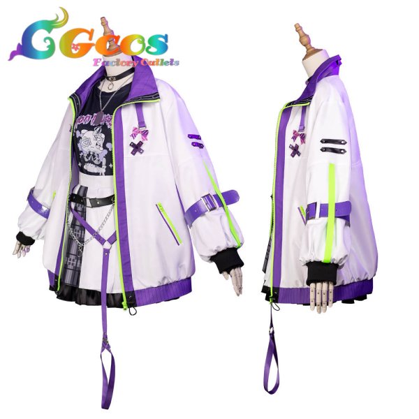 画像5: バーチャルYouTuber VTuber 紫咲シオン 新衣装 コスプレ衣装 (5)