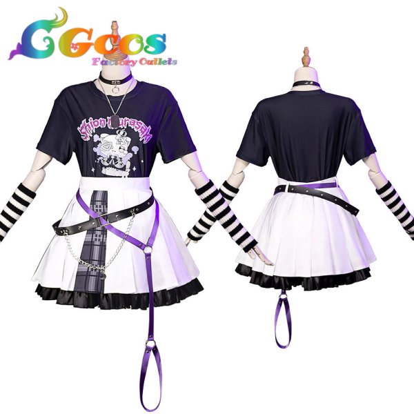 画像6: バーチャルYouTuber VTuber 紫咲シオン 新衣装 コスプレ衣装 (6)