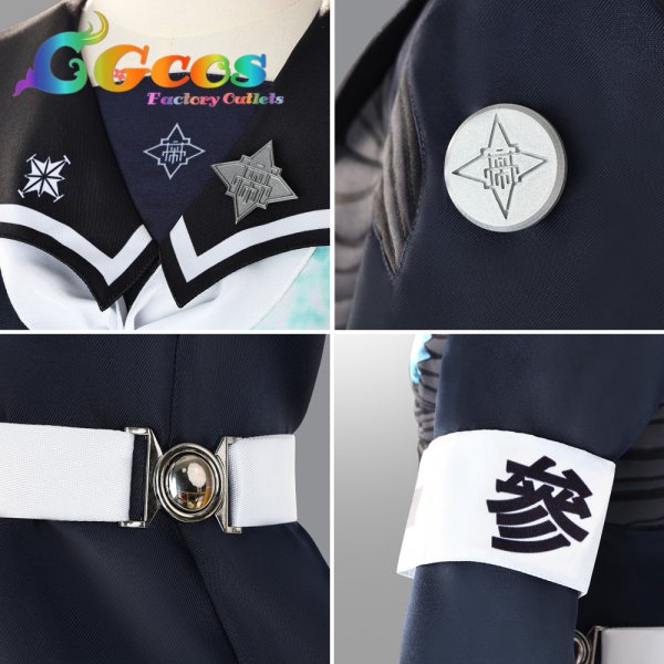 画像7: HUNDRED LINE 最終防衛学園　特防隊制服　コスプレ衣装 (7)