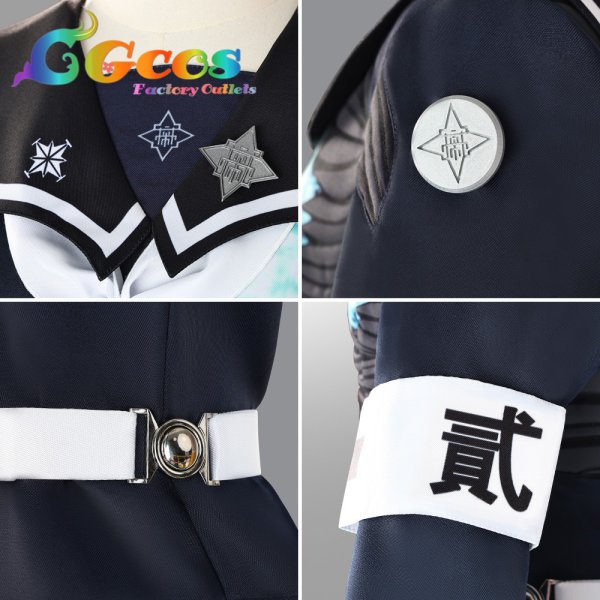 画像16: HUNDRED LINE 最終防衛学園　特防隊制服　コスプレ衣装 (16)