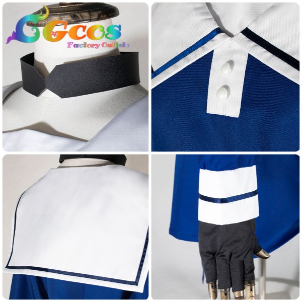 画像8: きみが死ぬまで恋をしたい　トツキ・シーナ　カガリ・ミミ　リジィ・セイラン　モード・アリ　制服　コスプレ衣装 (8)