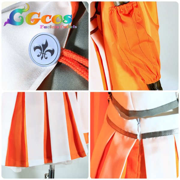 画像8: 学園アイドルマスター　学マス　ヴァイスシュヴァルツコラボ衣装　花海佑芽　コスプレ衣装 (8)