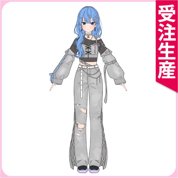 画像1: 受注生産　バーチャルYouTuber　VTuber　星街すいせい　MiComet　コスプレ衣装 (1)