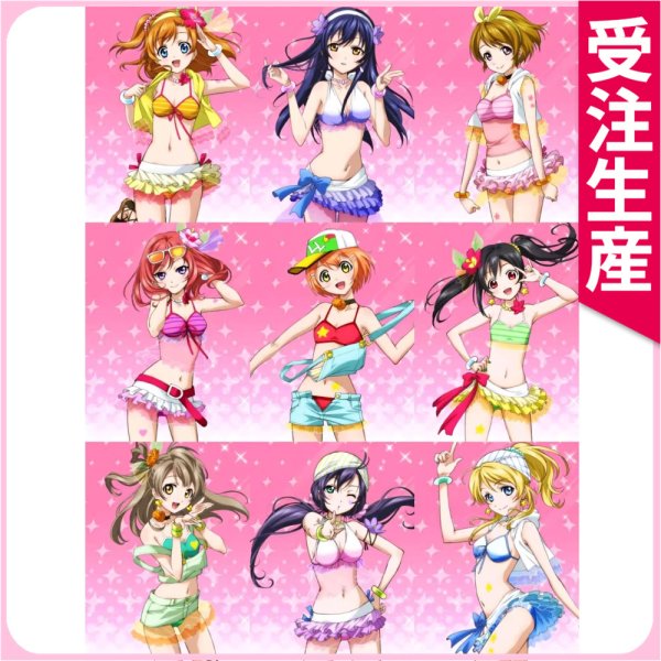 画像1: 受注生産　ラブライブ! School idol project　μ's　水着　南ことり　東條希　矢澤にこ　西木野真姫　絢瀬絵里　小泉花陽　星空凛　園田海未　高坂穂乃果　コスプレ衣装 (1)