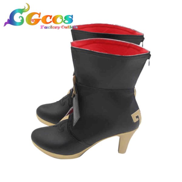 画像2: 崩壊:スターレイル コスプレ靴 三月なのか 交差する星軌ナビ コスプレブーツ コスプレ衣装 (2)