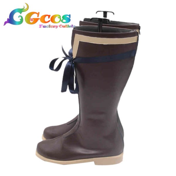 画像2: ファイアーエムブレム 烈火の剣 コスプレ靴 リンディス コスプレブーツ コスプレ衣装 (2)