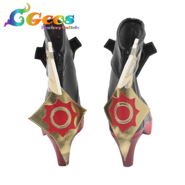 画像2: 原神(げんしん) コスプレ靴 マーヴィカ コスプレブーツ コスプレ衣装 (2)