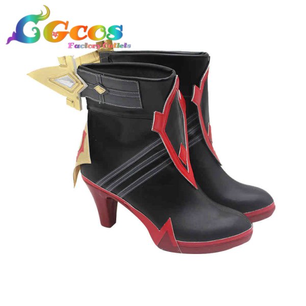 画像3: 原神(げんしん) コスプレ靴 マーヴィカ コスプレブーツ コスプレ衣装 (3)