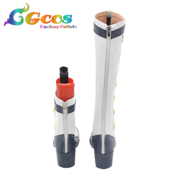 画像3: ウマ娘プリティーダービー コスプレ靴 カルストンライトオ 勝負服 コスプレブーツ コスプレ衣装 (3)