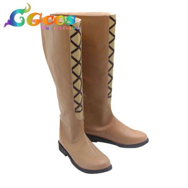 画像2: 魔王の俺が奴隷エルフを嫁にしたんだが、どう愛でればいい? コスプレ靴 ネフェリア コスプレブーツ コスプレ衣装 (2)