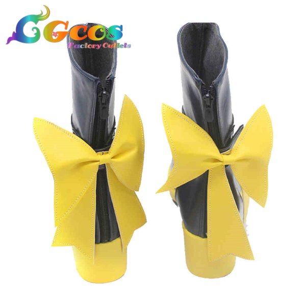 画像2: バーチャルYouTuber コスプレ靴 VTuber 大空スバル ブライト衣装 コスプレブーツ コスプレ衣装 (2)