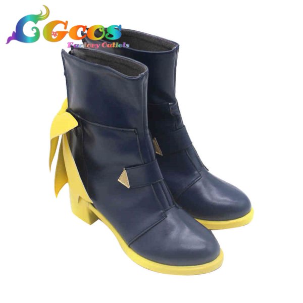 画像3: バーチャルYouTuber コスプレ靴 VTuber 大空スバル ブライト衣装 コスプレブーツ コスプレ衣装 (3)