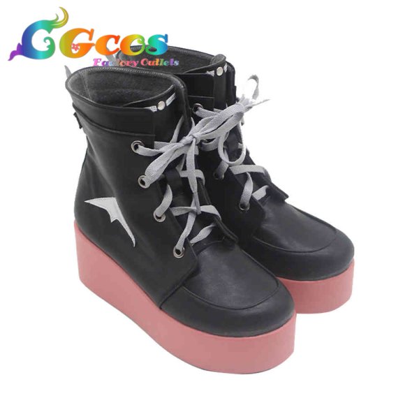 画像2: バーチャルYouTuber コスプレ靴 Vtuber 空澄セナ 地雷系私服コーデ コスプレブーツ コスプレ衣装 (2)