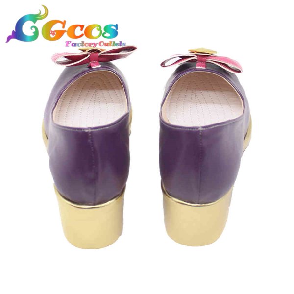 画像2: プロジェクトセカイ カラフルステージ! feat. 初音ミク コスプレ靴 Crown of Suitガチャ クイーン・オブ・ダイヤ 一緒に考えよう 鳳えむ コスプレブーツ コスプレ衣装 (2)