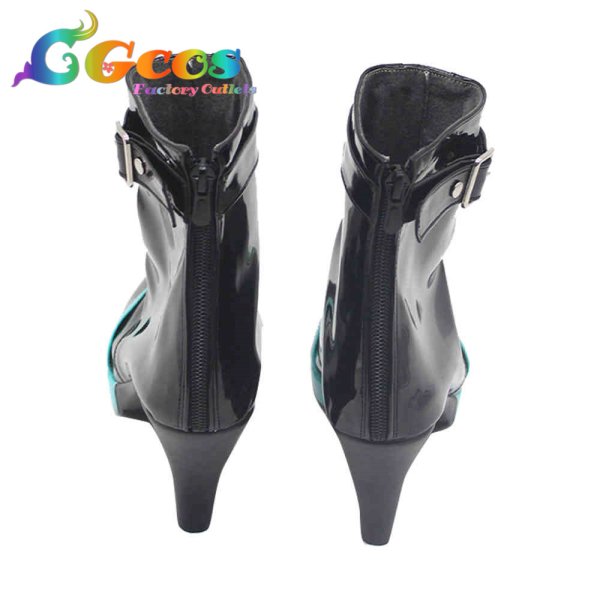 画像3: VOCALOID コスプレ靴 初音ミク stylist コスプレブーツ コスプレ衣装 (3)