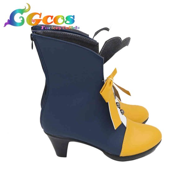 画像3: バーチャルYouTuber　コスプレ靴　VTuber　大空スバル　アイドル衣装　コスプレブーツ　コスプレ衣装 (3)