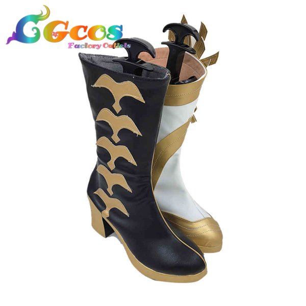 画像2: ウマ娘プリティーダービー コスプレ靴 オルフェーヴル 勝負服 コスプレブーツ コスプレ衣装 (2)