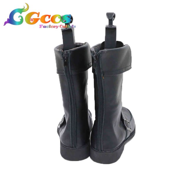 画像2: アークナイツ コスプレ靴 スチュワード 風雪のいざない コスプレブーツ コスプレ衣装 (2)