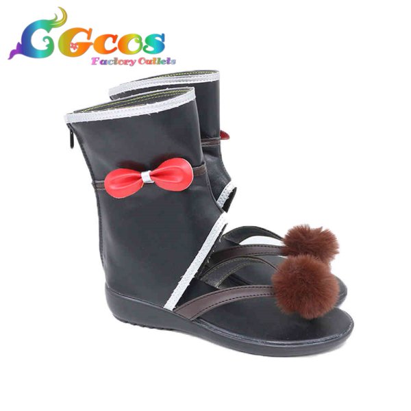 画像2: モンスターハンターライズ コスプレ靴 双子 ヒノエ ミノト コスプレブーツ コスプレ衣装 (2)