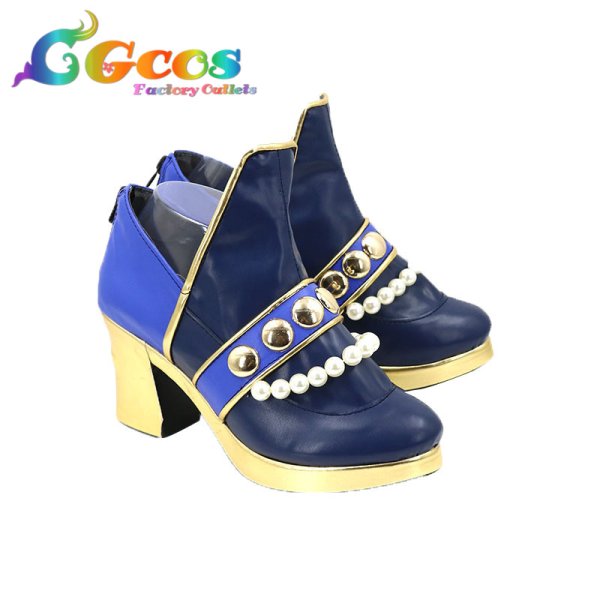 画像2: あんさんぶるスターズ!　コスプレ靴　青葉つむぎ　微睡みの夜　コスプレブーツ　コスプレ衣装 (2)