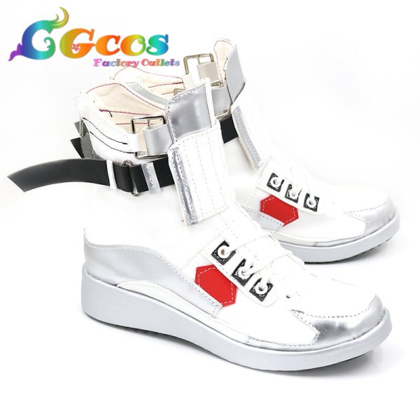 画像2: アークナイツ　コスプレ靴　アーミヤ(AMIYA)　星々に触れて　コスプレブーツ　コスプレ衣装 (2)