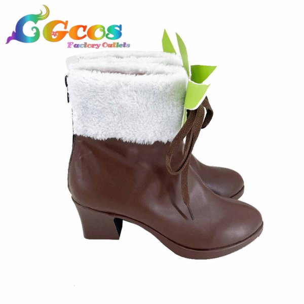 画像2: バーチャルYouTuber　コスプレ靴　VTuber　Ayunda Risu (アユンダ・リス)　初期衣装　コスプレブーツ　コスプレ衣装 (2)