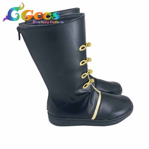 画像2: バーチャルYouTuber　コスプレ靴　Vtuber　長尾景　中華風　コスプレブーツ　コスプレ衣装 (2)