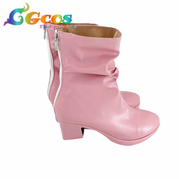 画像2: 超時空要塞マクロス　コスプレ靴　リン・ミンメイ　コスプレブーツ　コスプレ衣装 (2)