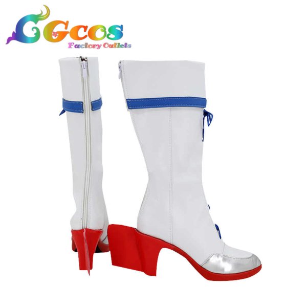 画像2: アズールレーン コスプレ靴 鞍山(アンシャン) コスプレブーツ コスプレ衣装 (2)