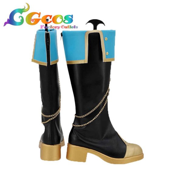 画像2: プロジェクトセカイ カラフルステージ!feat.初音ミク　コスプレ靴　朝比奈まふゆ　深淵に立つ騎士装束　うたかたの安らぎ　コスプレブーツ　コスプレ衣装 (2)