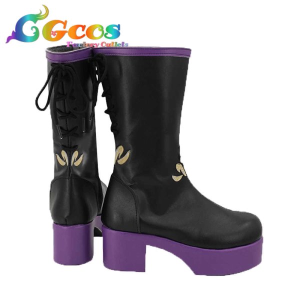 画像2: プロジェクトセカイ カラフルステージ！ feat. 初音ミク　コスプレ靴　宵崎奏　メルティラベンダー　届けたいみんなのために　コスプレブーツ　コスプレ衣装 (2)