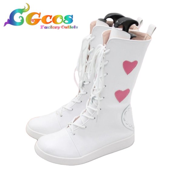 画像3: ブルーアーカイブ　コスプレ靴　浅黄睦月　雀魂コラボ　コスプレブーツ　コスプレ衣装 (3)