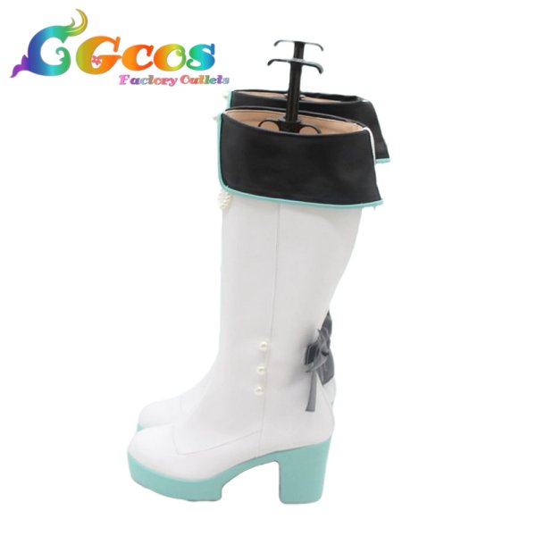 画像3: プロジェクトセカイ カラフルステージ！ feat. 初音ミク　コスプレ靴　初音ミク　ブリリアントアイドル・M 女性　MMJミク　コスプレブーツ　コスプレ衣装 (3)