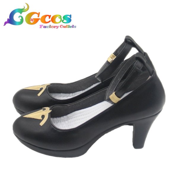 画像3: バーチャルYouTuber　コスプレ靴　VTuber　白銀ノエル　シスター　コスプレブーツ　コスプレ衣装 (3)