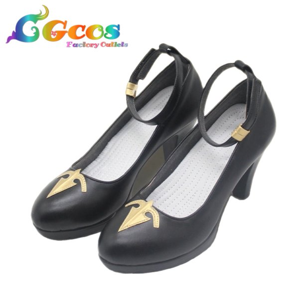 画像4: バーチャルYouTuber　コスプレ靴　VTuber　白銀ノエル　シスター　コスプレブーツ　コスプレ衣装 (4)