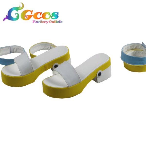 画像2: ワールドフリッパー　コスプレ靴　イナホ　水着　コスプレブーツ　コスプレ衣装 (2)