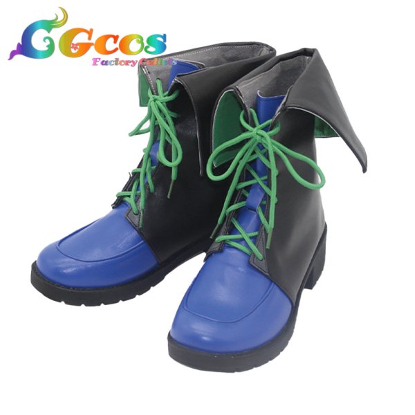 画像4: バーチャルYouTuber コスプレ靴 VTuber 剣持刀也 青龍 四神 コスプレブーツ コスプレ衣装 (4)