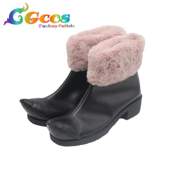 画像4: 文豪ストレイドッグス コスプレ靴 ゴーゴリ コスプレブーツ コスプレ衣装 (4)