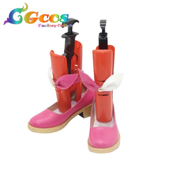 画像2: プロジェクトセカイ カラフルステージ! feat. 初音ミク コスプレ靴 鳳えむ ワンダーランズ×ショウタイム コスプレブーツ コスプレ衣装 (2)