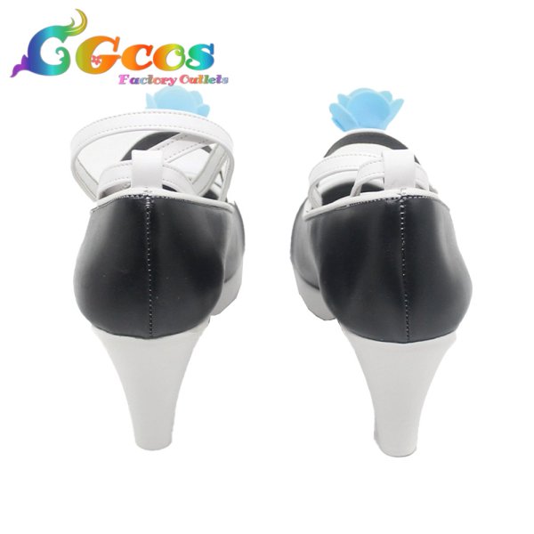 画像4: 新世紀エヴァンゲリオン コスプレ靴 綾波レイ フィギュア ゴスロリノワール コスプレブーツ コスプレ衣装 (4)