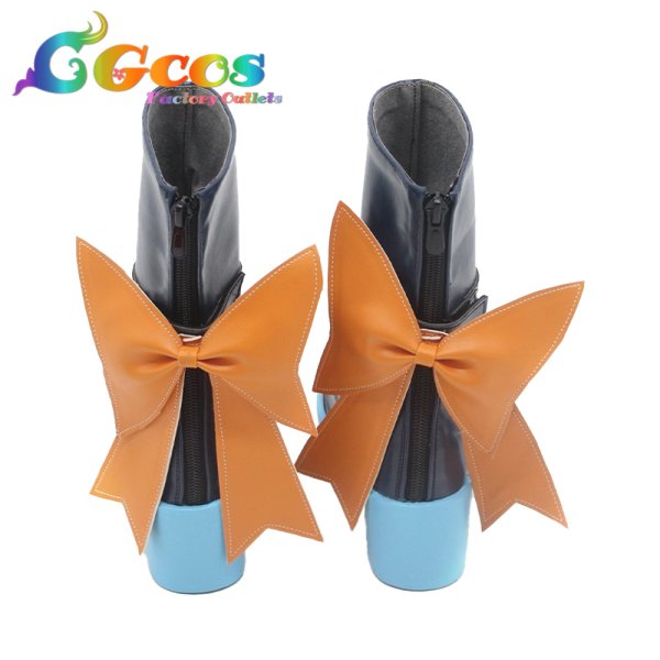 画像5: バーチャルYouTuber コスプレ靴 VTuber 兎田ぺこら ブライト衣装 コスプレブーツ コスプレ衣装 (5)